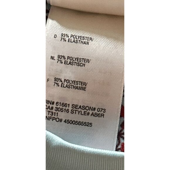 The North Face Size Med Rush Guard Top in Blue Tropical Design Sleeves - Picture 8 of 8